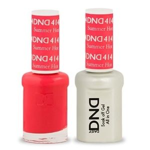 DND Gel & Matching Polish - Summer Hot Pink #414